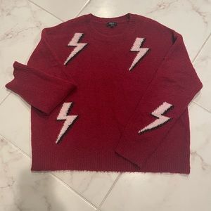 Rails red lightening sweater, size S